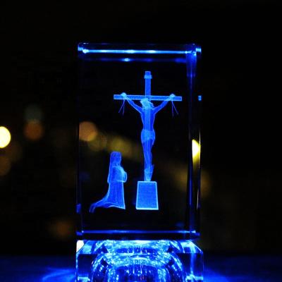 China China Crystal Jesus Cross Ornament for Car Decoration for sale