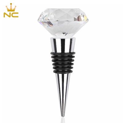 China Premium Quality Diamond Shaped Wine Stopper Crystal from China for sale