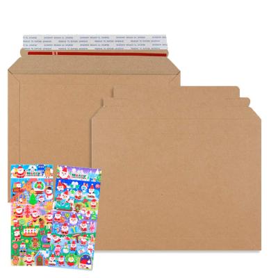 China Durable / Protective / Recyclable Board Backed Wraps Cardboard Mailer Wrap Do Not Peel And Seal Do Not Bend for sale