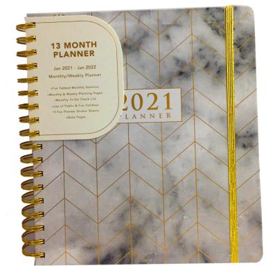 China Spiral Weekly Monthly Happy Planning Personal Wellness Budget Diary and Fitness Journal Printing Nutrition Planner for sale