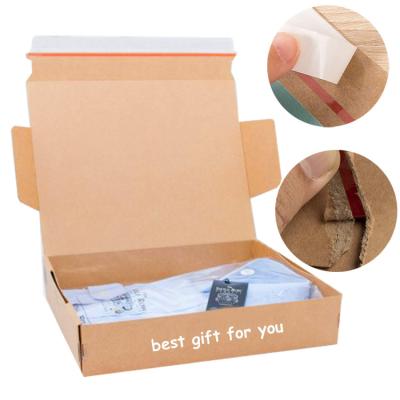 China Recycled Materials Professional Branded Colorful Skin Care Packaging Beauty Corrugated Mailer Cardboard Box Self Seal Shipping Boxes for sale