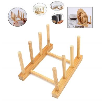 China Kitchen Dish Sustainable Bamboo Dish Rack , Wooden Dish Rack Dish Rack for sale