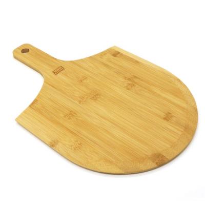 China Sustainable Pizza Peel Serving Bamboo Board Bamboo Pizza Paddle, Wooden Pizza Tray for sale