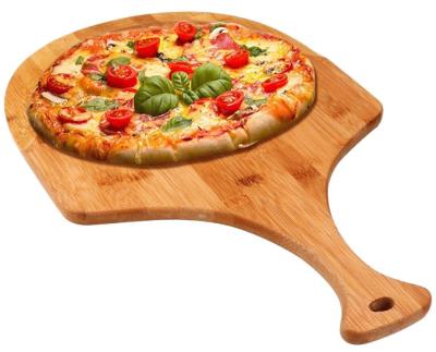 China Sustainable Bamboo Pizza Spatula Paddle Cutting Board for sale