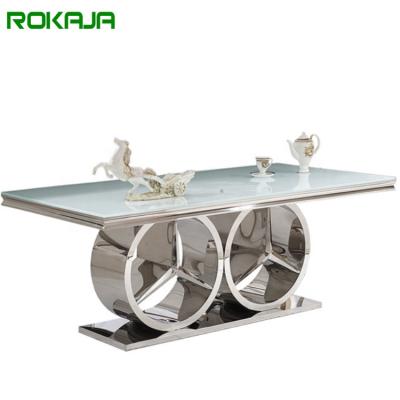 China Modern Rectangular Modern Dining Room Tables Dining Room Furniture 80*80cm Square Marble for sale