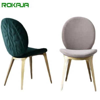 China New Design Modern Royal Dining Chair Italy Restaurant Hotel Stainless Steel Elegant Wedding Chairs for sale