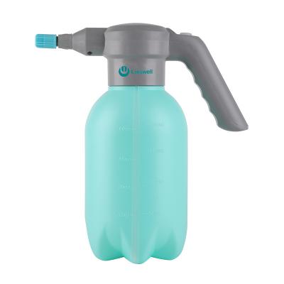 China Outdoor Cylinder Pot Electric Operation 2l Inch Garden Style Video Volume Watering Can Portable Garden Pump Sprayer Plastic for sale