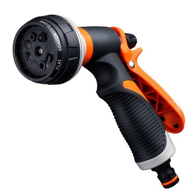 China Variable Flow Control Multifunctional ABS Hose Trigger Sprinkler Garden Water Guns With Connector Set for sale