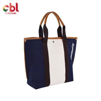 China Large Canvas Bag Fashion Canvas Tote Bag Folding Eco Friendly Printed Canvas Shopping Bag for sale