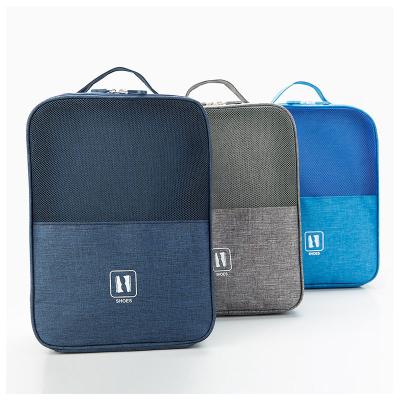 China Latest Design Wholesale Fabric Shoe Bag Organic Cosmetic Bag Travel Bags Gym Shoe Sports Shoe Zipper Shoe Bag for sale