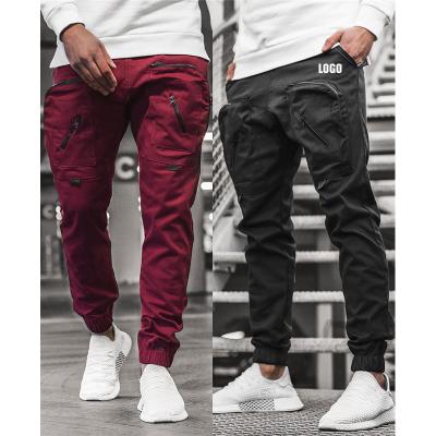 China Wholesale New Flat Free Shipping Men's Cotton Streetwear Casual Joggers Trousers Hip Hop Mens Sweatpants Trousers for sale