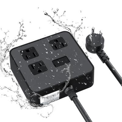 China Commercial USB Port Flat Plug Socket Cube Waterproof US Power Strip For Home Office Travel for sale