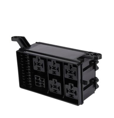 China Sealed Auto Fuse Box 6 Relay Holder 5 Road The Nacelle Car Insurance Fuse Holder Box for sale