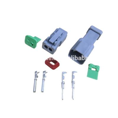 China DT04-2P DT06-2S Automotive DT 2-Pin Connector Kit 14-16AWG Solid Contacts DT06-2S China German for sale