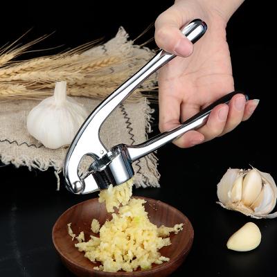 China Viable Professional Handheld Juicer Kitchen Garlic Chopper Manual Stainless Steel Garlic Zinc Alloy Pressed Press Tools Tools for sale