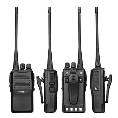 China 1--10KM Profession Brand Low Price 16 Channels Handheld Radio V168 Hot Selling Analog Wireless Walkie Talkie for sale