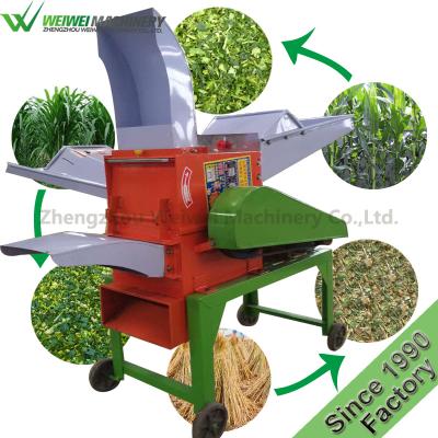 China Factory Weiwei hay chopper chaff cutter electric straw chopper gasoline enging diesel engine power machinery for sale