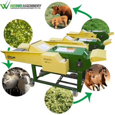 China Weiwei 9ZR-6 Tractor Silage and Feed Animal Grass Cutter Powered Chaff Alfalfa Orchard Hay Grass Chop Cutter for sale