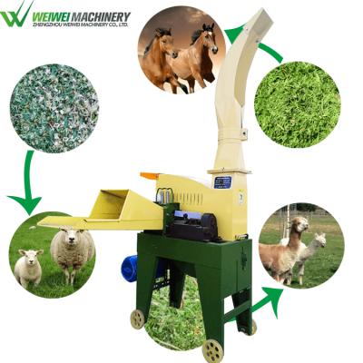 China Livestock Forage Grass Cutting Machinery Weiwei 30 Years Manufacturer Fast Delivery Dry Grass Chaff Cutter For Cattle for sale