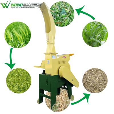 China Livestock Forage Grass Cutter Machinery Weiwei Latest Feed Crusher and Crusher Grass Fresh Chaff Cutter for sale