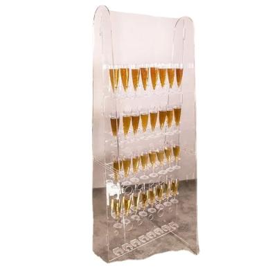 China Champagne Wall Wedding Display Acrylic Factory Customized Eco-Friendly Prosecco for sale