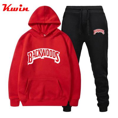 China Anti-Wrinkle Customized Mens Sweatsuits 2 Piece Hoodie Tracksuit Sets Winter Thick Cotton 50% Polyester 50% Cotton Casual Comfortable Jogging Suits for sale