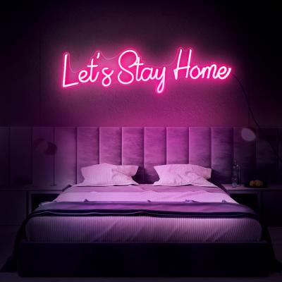 China Warehouse Manufacturer Dropshipping NO MOQ Fast Delivery Custom Acrylic Cable Strip Led Neon Sign For Bedroom for sale