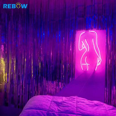 China Custom warehouse home decoration neon sign ip68 silicone 12V acrylic neon sign for sale