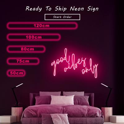 China Warehouse letter advertising ip68 12V PVC silicone strip acrylic tube led cable light neon sign for sale