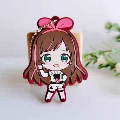 China Art& Lovely Anime Collectible Hot-selling Keychain All Shapes Color Welcome To Design For Soft Collection 3D PVC Key Chain for sale