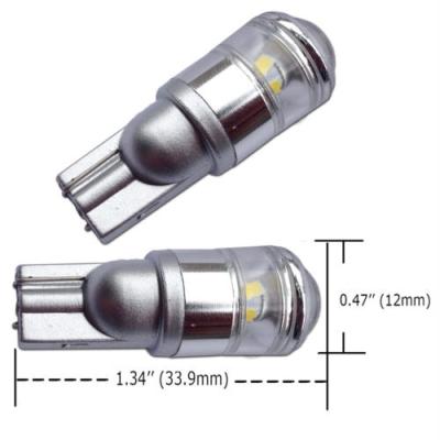 China High power T10 168 W5W 9w 3XBD 9-30V LED bulbs for position, emergency light, side marker door lights white canbus T10 for sale