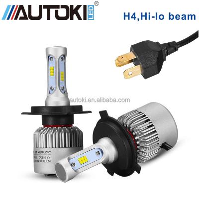 China 2016 New Led Headlight Auto Parts 6500K 8000LM 72W S2 CSP H4 Hi/Low Beam Car Led Headlamp for sale