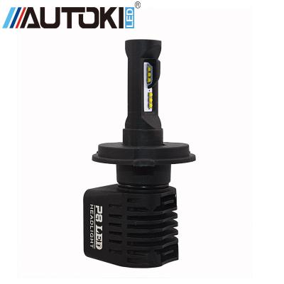 China High quality led headlight AUTOKI OEM ODM new car 80W high power led headlight bulb h7 h4 for sale