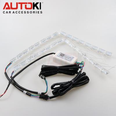 China Daytime Running Time Autoki New Daytime Running Time RGB LED Light DRL Light Running Flexible With Phone APP for sale