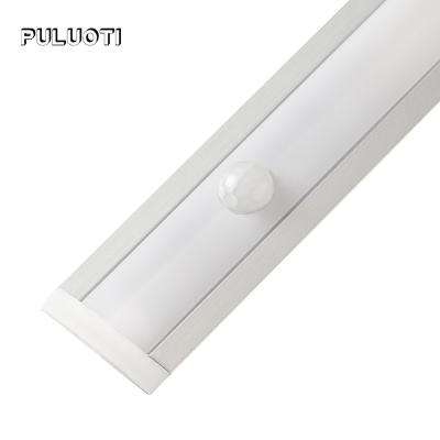 China Factory wholesale PULUOTI rimless white color aluminum led tube mall 10w indoor office light led linear light for sale