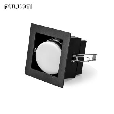 China Puluoti Recessed Mounted Aluminum RGB Light Source 5w 7w 9w Indoor LED Tricolor Downlight Free Disassembly for sale