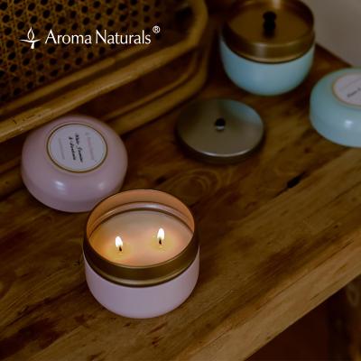 China Natural Scented Aroma Soy Wax Fragrance Candle In Tin Scented Candles Tinplate Aromatherapy Wax Luxury Gift for sale