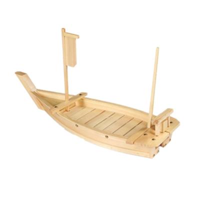 China Viable Factory Wholesale Custom Natural Paddles Wooden Sushi Boat for sale