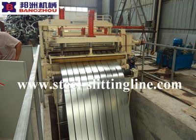 China Hydraulic Steel Slitting Line For Coil Sheet , White 15MT Coil Weight for sale