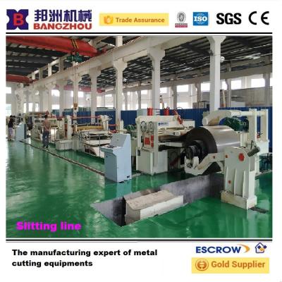 China CR 3 x 1600 Steel Coil Slitting Machine 15T Decoiler And Recoiler for sale