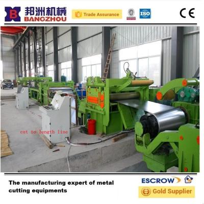 China CR HR thin steel coil uncoiler-straightening-cross cutting machine for sale