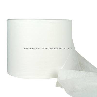 China Breathable Hot selling baby diaper raw material nonwoven fabric hot air through nonwoven fabric for sale