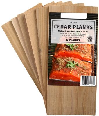 China Cooking / BARBECUE Baking / Barbecue Western Red Cedar Wood Grilling Planks for Salmon, Fish, Steak and Veggies for sale