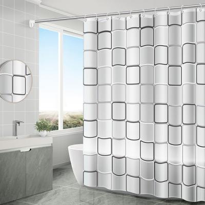 China 3d Peva Viable Clear Waterproof Sheer Shower Curtain 72 x 72 inch for sale