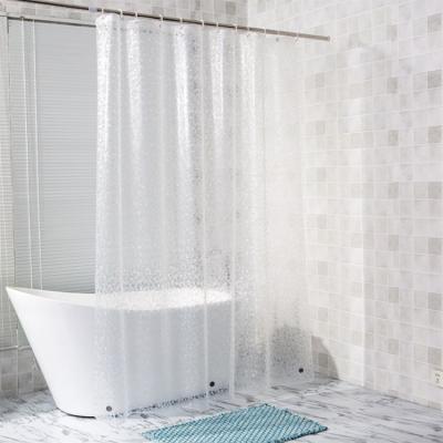 China Cortina de Chuveiro Durable Peva 3d Bathroom Waterproof 100% Rustless Shower Curtain for sale