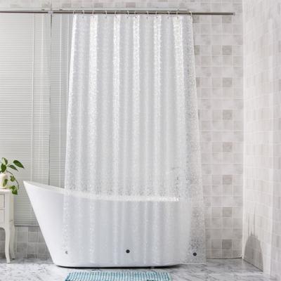 China Sustainable 3d bathroom Tenda da doccia thick transparent peva waterproof Peva shower curtain for sale