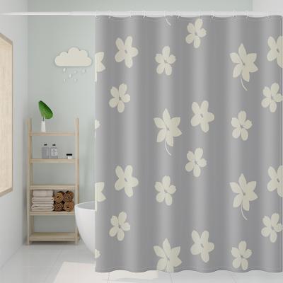 China Sustainable Shower Curtain Bathroom Fabric Fall Curtains Waterproof Colorful Funny Pattern Bath Curtain for sale