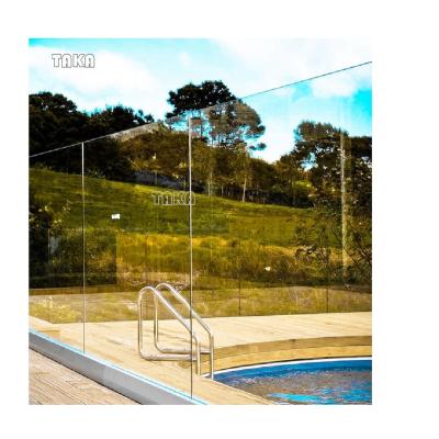 China New Modern Aluminum U Channel Type Safety Glass Railing Profile For Balcony Swimming Poor Railing for sale