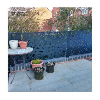 China Easily Assembled Panel Metal Screen Divider Personalizado Laser Cut Decorative Screen Garden Fence Stainless Steel Metal Sheet for sale