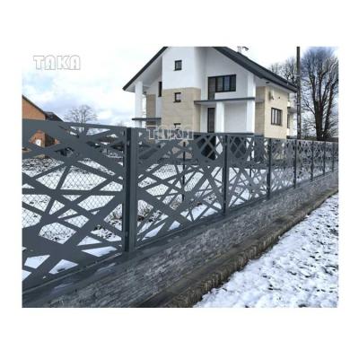 China Easily Assembled Laser Cut Prefabricated Iron Garden Fence Metal Panel Decorative Metal Screen Divider Indoor and Outdoor Partitions for sale